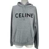 セリーヌ CELINE フロントロゴルーズフーディーパーカー 2Y321670Q グレー コットン メンズ パーカー