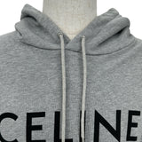 セリーヌ CELINE フロントロゴルーズフーディーパーカー 2Y321670Q グレー コットン メンズ パーカー