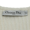 クリスチャン・ディオール Christian Dior ディオリビエラ セーラーカラーニットセーター 444S64AM789 ホワイト コットン レディース セーター