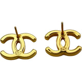 シャネル CHANEL ココマークピアス ブラック/ゴールド メタル アクセサリー