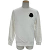 モンクレール MONCLER ロゴパッチ スウェットシャツ ホワイト コットン メンズ スウェット