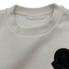 モンクレール MONCLER ロゴパッチ スウェットシャツ ホワイト コットン メンズ スウェット