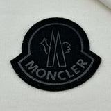 モンクレール MONCLER ロゴパッチ スウェットシャツ ホワイト コットン メンズ スウェット