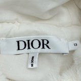 クリスチャン・ディオール Christian Dior カナージュジップアップファーベスト 3SBM13PUFC13 ホワイト ポリエステル レディース ベスト