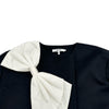 クリスチャン・ディオール Christian Dior ノーカラーリボンウールコート 4SBM11C0AC ブラック ウール レディース その他アウター