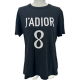 クリスチャン・ディオール Christian Dior JADIOR8 プリント半袖Tシャツ 843T03TC428 ブラック コットン レディース 半袖Ｔシャツ