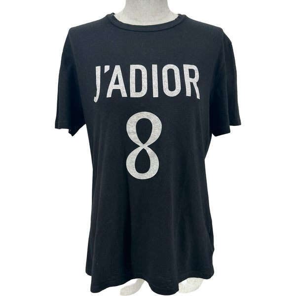 16727✨クリスチャンディオール ジャドール 8 Tシャツ カットソー 黒 クリスチャン・ディオール Christian Dior JADIOR8 プリント半袖T