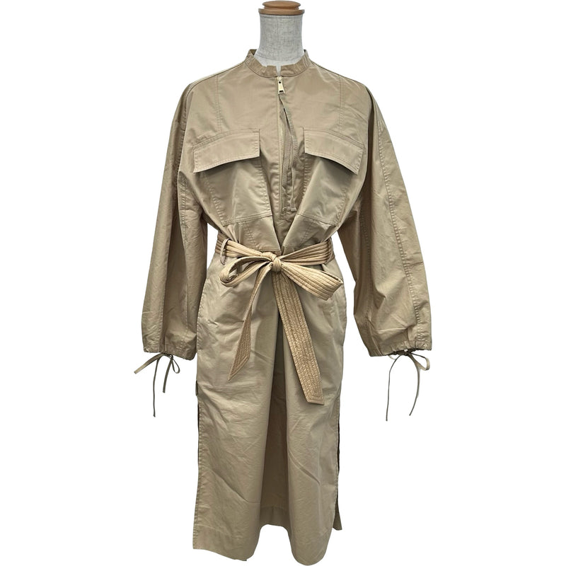 モンクレール MONCLER ABITO ロングシャツワンピース ベージュ