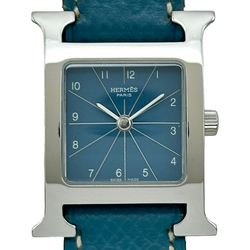 エルメス HERMES Hウォッチ レディース 腕時計用ベルト金具付き　ブルー エルメス HERMES Hウォッチ HH1.210 ブルー ステンレススチール
