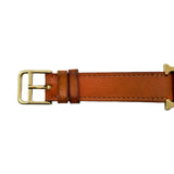エルメス HERMES Hウォッチ HH1.201 オレンジ メッキ/ステンレススチール クオーツ レディース 腕時計