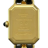 シャネル CHANEL プルミエール L H0001 ブラック メッキ クオーツ レディース 腕時計