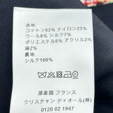 クリスチャン・ディオール Christian Dior ツイードロングコート 221M06A1000 レッド コットン レディース その他アウター