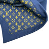ルイ・ヴィトン LOUIS VUITTON 裏地モノグラムジップアップフーデッドコート FGC010 ネイビー ウール レディース その他アウター