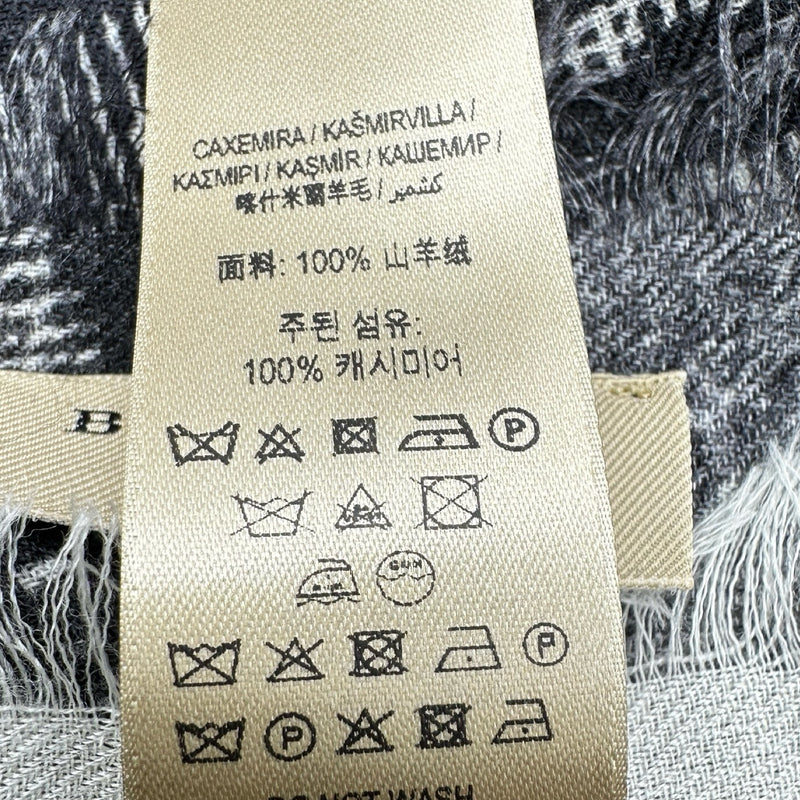 バーバリーロンドン BURBERRY LONDON ブランケット ブラック カシミヤ