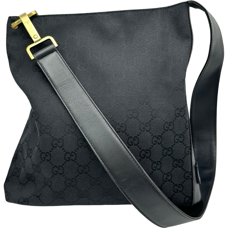グッチ GUCCI ショルダーバッグ 91761 ブラック GGキャンバス