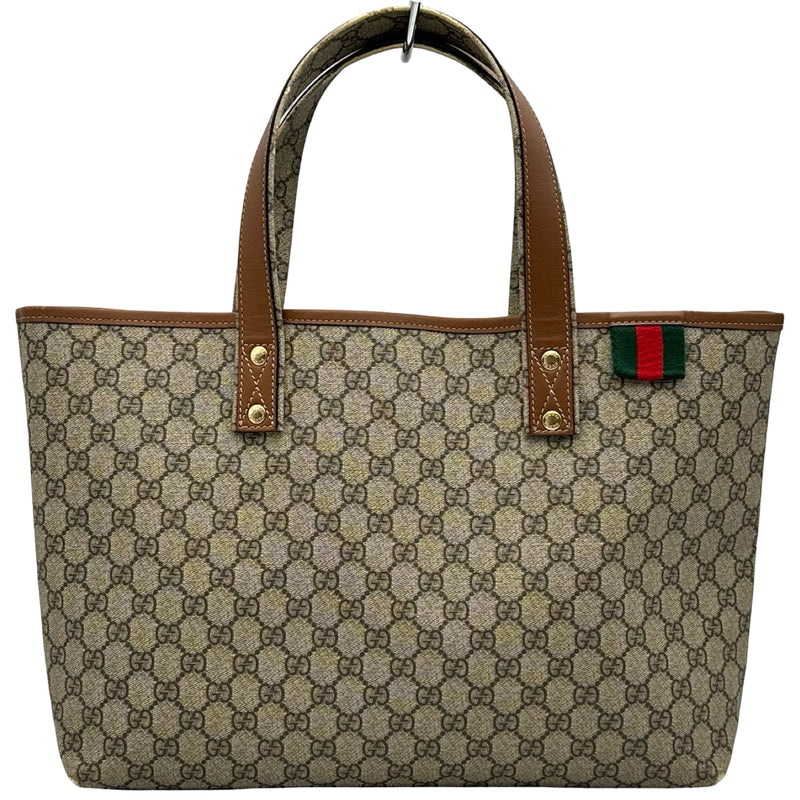 グッチ GUCCI トートバッグ 211134 ブラウン GGスプリーム レディース