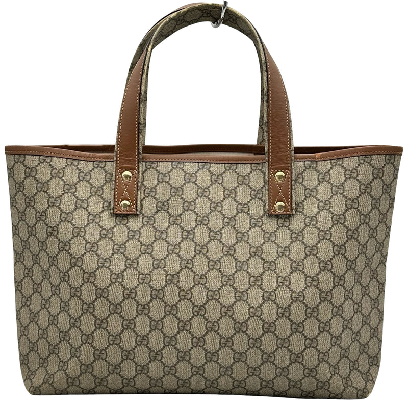 グッチ GUCCI トートバッグ 211134 ブラウン GGスプリーム レディース