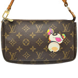 ルイ・ヴィトン LOUIS VUITTON ポシェット・アクセソワール 村上隆 M51981 ブラウン モノグラム・パンダ レディース ハンドバッグ