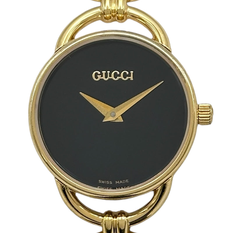GUCCI グッチ 6000.2.L ゴールド文字盤 レディース腕時計　純正品 グッチ GUCCI ラウンド 6000.2.L ゴールドメッキ クオーツ レディース