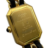 シャネル CHANEL プルミエール L H0001 ブラック ゴールドプレーテッド クオーツ レディース 腕時計