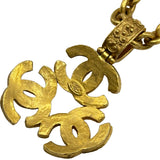 シャネル CHANEL トリプルココマークロングネックレス ゴールド メタル アクセサリー