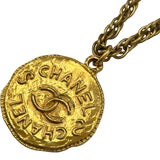 シャネル CHANEL ココマークコインネックレス ゴールド メタル アクセサリー