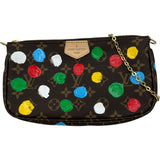 ルイ・ヴィトン LOUIS VUITTON ミュルティポシェット・アクセソワール LV×YK M46385 ブラウン モノグラム・ペイントドット レディース ショルダーバッグ