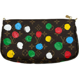 ルイ・ヴィトン LOUIS VUITTON ミュルティポシェット・アクセソワール LV×YK M46385 ブラウン モノグラム・ペイントドット レディース ショルダーバッグ