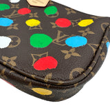 ルイ・ヴィトン LOUIS VUITTON ミュルティポシェット・アクセソワール LV×YK M46385 ブラウン モノグラム・ペイントドット レディース ショルダーバッグ