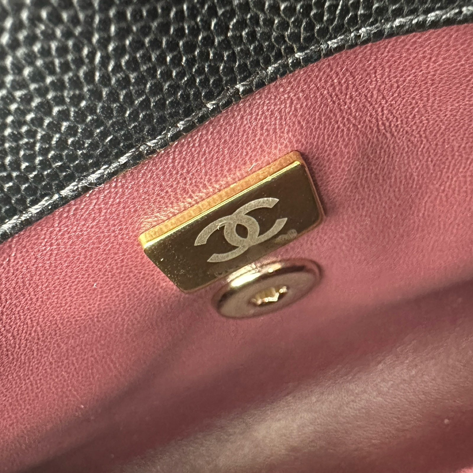シャネル CHANEL ココハンドルXXS AS2215 ブラック ゴールド金具