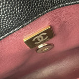 シャネル CHANEL ココハンドルXXS AS2215 ブラック ゴールド金具 キャビアスキン レディース ショルダーバッグ