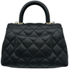シャネル CHANEL ココハンドルXXS AS2215 ブラック ゴールド金具 キャビアスキン レディース ショルダーバッグ