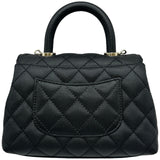 シャネル CHANEL ココハンドルXXS AS2215 ブラック ゴールド金具 キャビアスキン レディース ショルダーバッグ