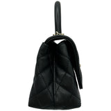 シャネル CHANEL ココハンドルXXS AS2215 ブラック ゴールド金具 キャビアスキン レディース ショルダーバッグ