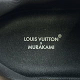 ルイ・ヴィトン LOUIS VUITTON ✖村上隆 トレイナーライン ローカットスニーカー 1AJQCS ブラック レザー メンズ スニーカー