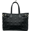 クリスチャン・ディオール Christian Dior パナレアトートバッグ ブラック カナージュ レザー レディース ハンドバッグ
