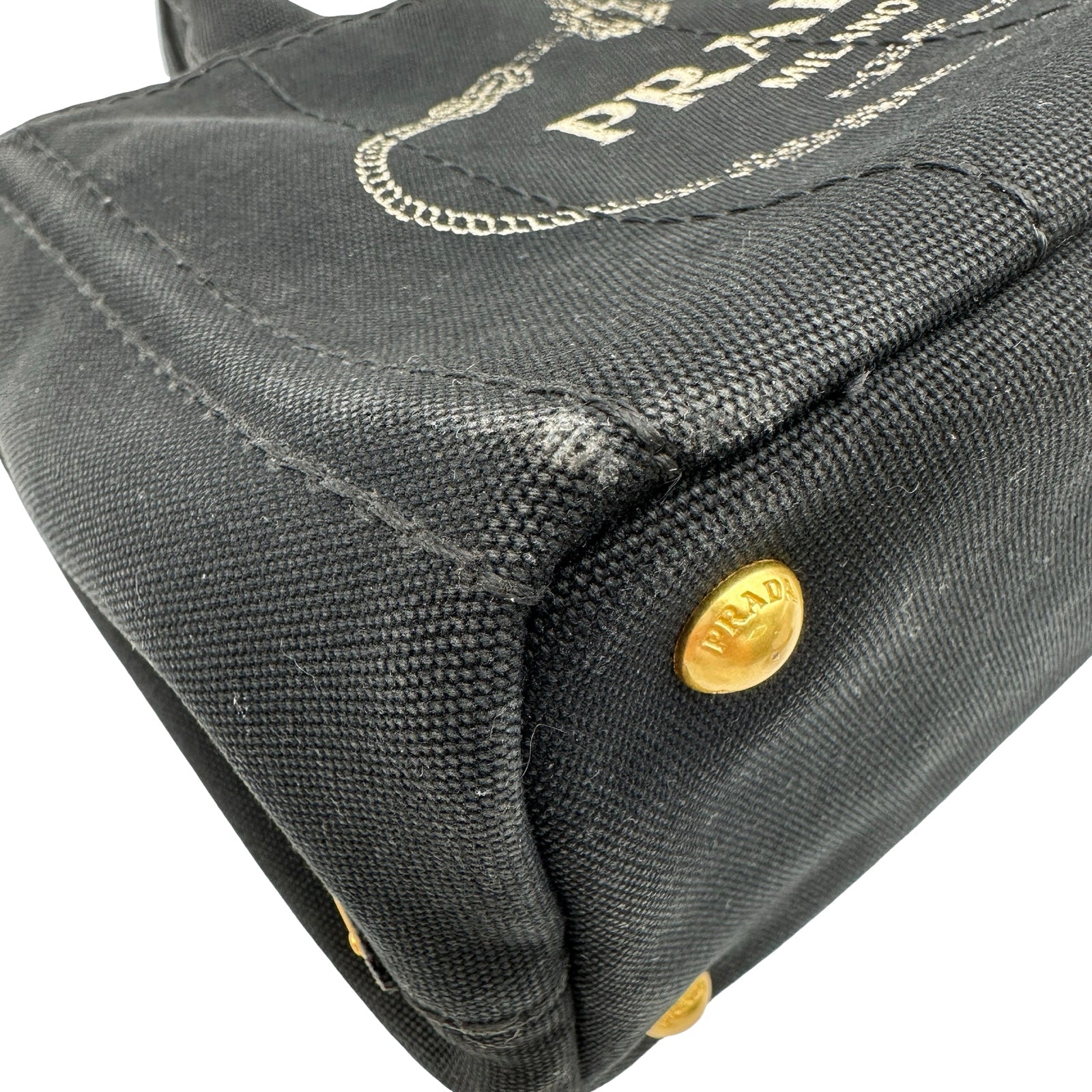 プラダ PRADA カナパミニ 1BG439 ブラック キャンバス レディース