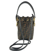 フェンディ FENDI モントレゾール 8BS010 ブラウン レザー レディース ショルダーバッグ