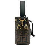 フェンディ FENDI モントレゾール 8BS010 ブラウン レザー レディース ショルダーバッグ