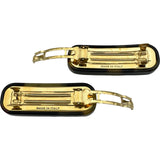 ミュウミュウ miu miu ロゴヘアクリップ 2コセット ブラウン ゴールド金具 プレキシグラス/ゴールドプレーテッド アクセサリー