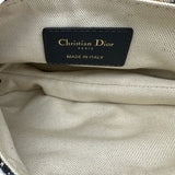 クリスチャン・ディオール Christian Dior サドルバッグ ミニ ネイビー オブリーク キャンバス レディース ハンドバッグ