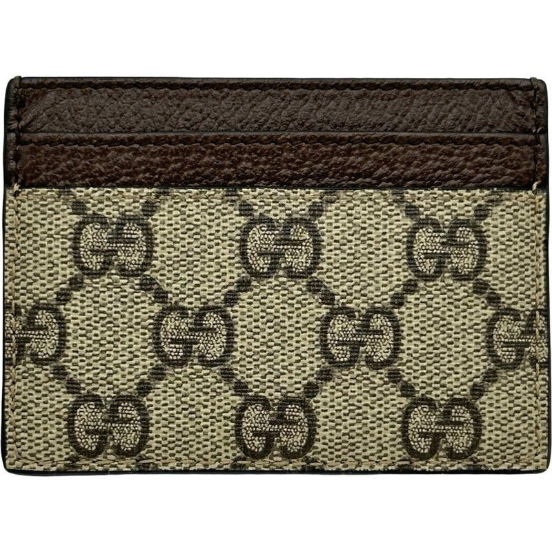 グッチ GUCCI オフディアカードケース 523159 ブラウン GGスプリーム