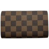 ルイ・ヴィトン LOUIS VUITTON ポルトフォイユ・トレゾール N61736 ブラウン ダミエ・キャンバス レディース 二つ折り財布