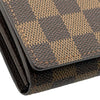 ルイ・ヴィトン LOUIS VUITTON ポルトフォイユ・トレゾール N61736 ブラウン ダミエ・キャンバス レディース 二つ折り財布