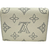 ルイ・ヴィトン LOUIS VUITTON ポルトフォイユ・イリスXS M69212 スノー/ブルーオラージュ モノグラム・マヒナ レディース 三つ折り財布