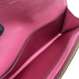ルイ・ヴィトン LOUIS VUITTON ポルトフォイユ・エミリー M62015 レザン モノグラム・アンプラント レディース 長財布