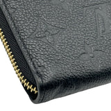 ルイ・ヴィトン LOUIS VUITTON ポルトフォイユ・クレマンス M60171 ブラック モノグラム・アンプラント メンズ 長財布