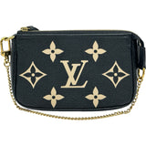 ルイ・ヴィトン LOUIS VUITTON ミニ・ポシェット・アクセソワール M80732 ノワール/ベージュ モノグラム・アンプラント レディース ショルダーバッグ