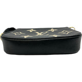 ルイ・ヴィトン LOUIS VUITTON ミニ・ポシェット・アクセソワール M80732 ノワール/ベージュ モノグラム・アンプラント レディース ショルダーバッグ