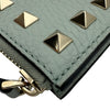 ヴァレンティノ VALENTINO ロックスタッズカードケース グリーン レザー レディース コインケース